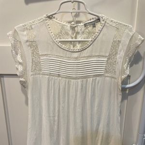 Danielrainn cream lace blouse